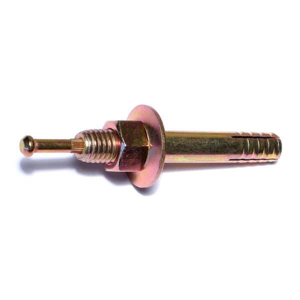 Midwest Fastener Nail Drive Anchor, 1/2" Dia., 3-1/2" L, Steel Yellow Zinc, 25 PK 05682 - main